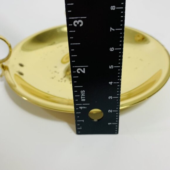 Baldwin Solid Brass Maid Chamberstick Candlestick Candle Holder Vintage Patina - Picture 10 of 14